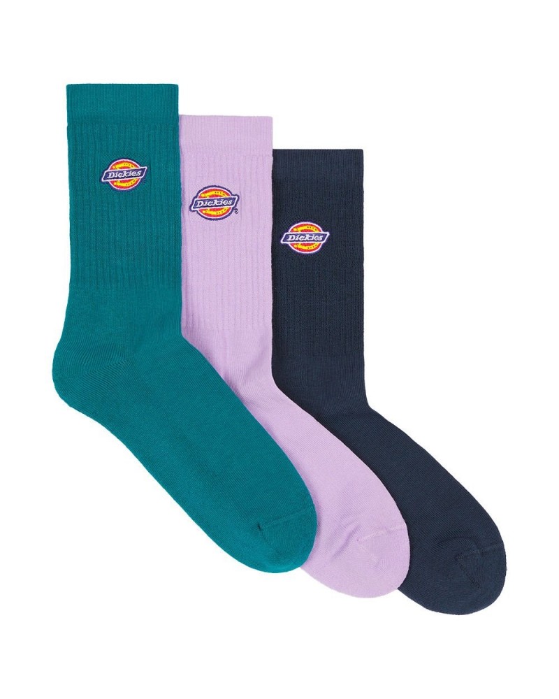 Dickies Life - Valley Grove 3-Pack Socks - Pacific Green / Lavender / Navy