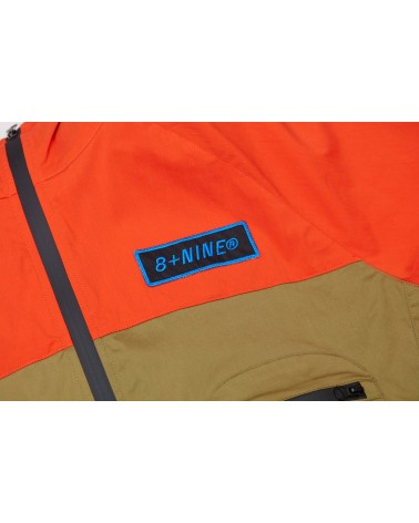 8 & 9 Clothing - Combat Nylon Jacket Gator - Orange / Brown