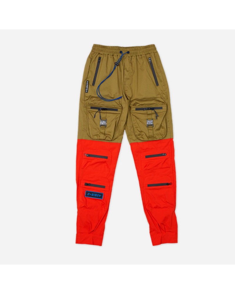 8 & 9 Clothing - Combat Nylon Pant Gator - Orange / Brown