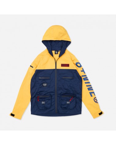 8 & 9 Clothing - Combat Nylon Jacket Lo - Yellow / Navy