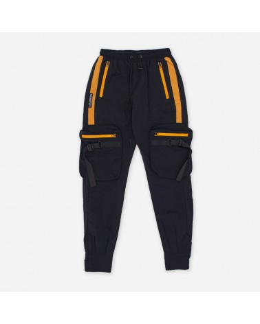 8 & 9 Clothing - Combat Nylon Pant Black YL - Black / Yellow