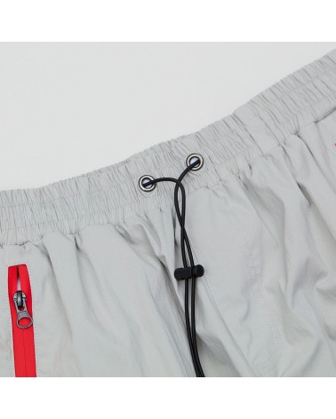 8 & 9 Clothing - Combat Nylon Pant - Grey / Red