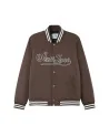 Sixth June - Varsity Embroidered Logo Jacket - Brown
