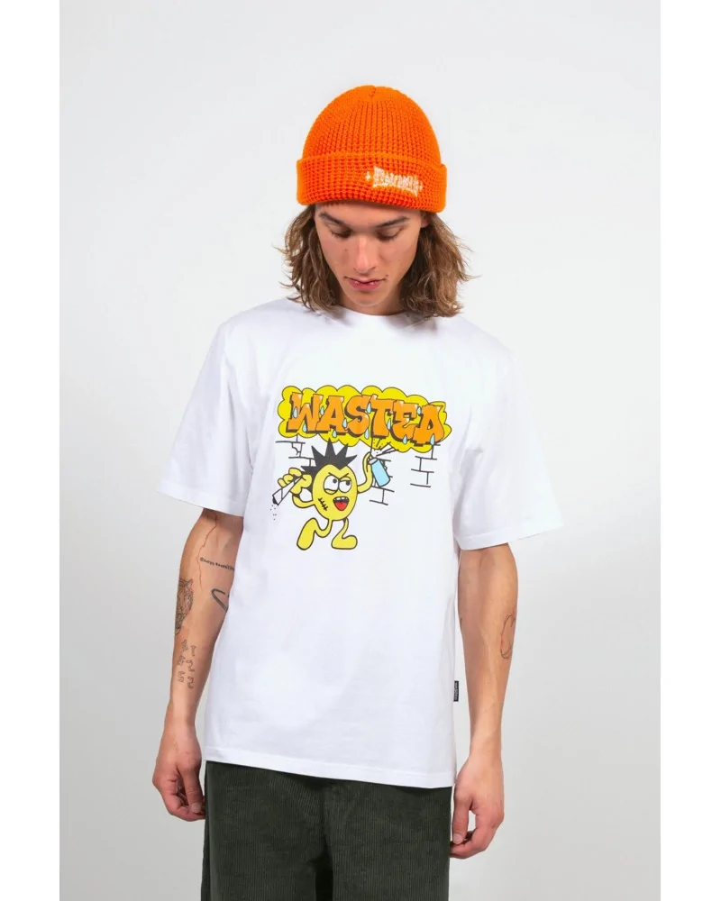 Wasted Paris - London Cross Waffle Beanie - Orange | blockshops