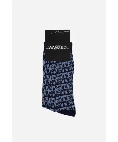 Wasted Paris - Allover Method Socks - Blue | blockshops