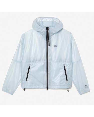 Lacoste - Women’s Lacoste Transparent Windbreaker - Blue