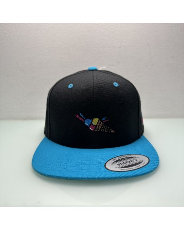 Block Limited - Ice Cream Snapback Cap - Black / Blue