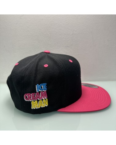 Block Limited - Ice Cream Snapback Cap - Black / Pink