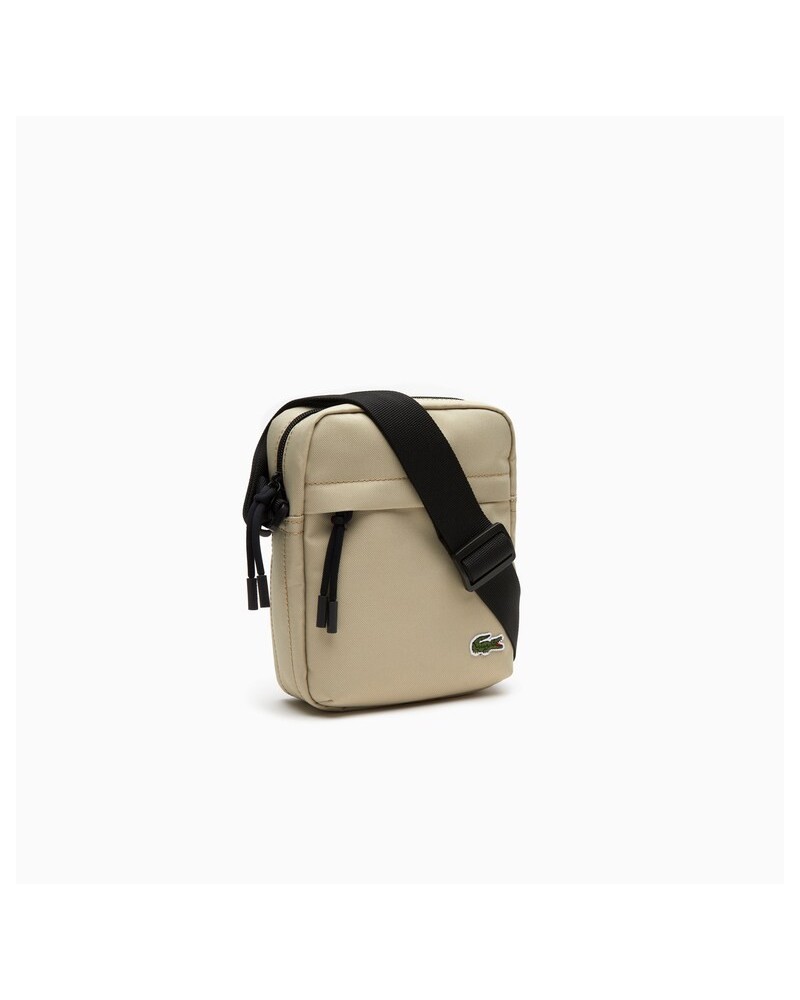 Lacoste Live - Unisex Lacoste Zip Crossover Bag - Beige
