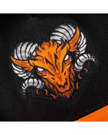 Dolly Noire - Goat Snapback - Black / Orange