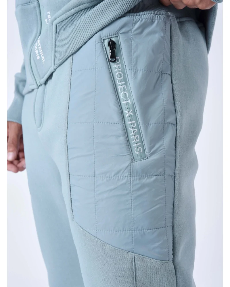 Project X Paris - Quilted Yoke Jogger - Cadet Blue | blockshops