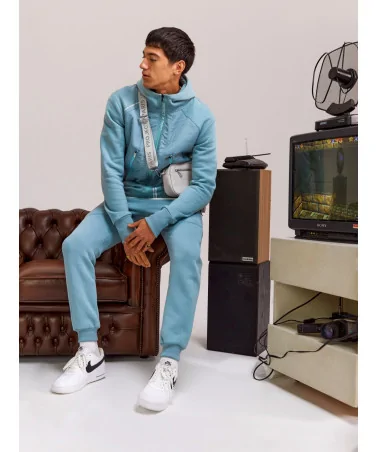 Project X Paris - Quilted Yoke Jogger - Cadet Blue | blockshops