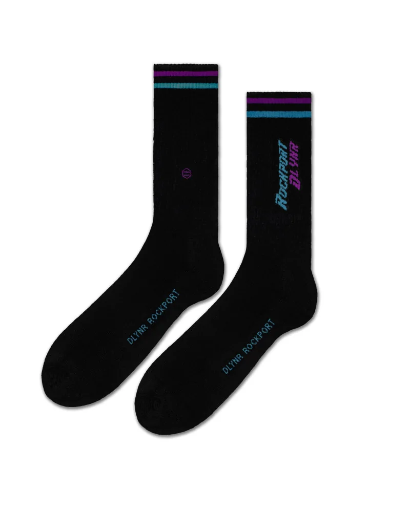 Dolly Noire X Kidd Keo - Rockport Logo Socks - Black/Mc | blockshops