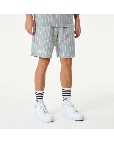 New Era - Pinstripe Shorts - Grey