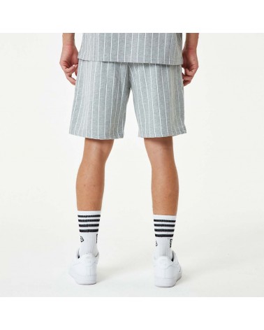 New Era - Pinstripe Shorts - Grey