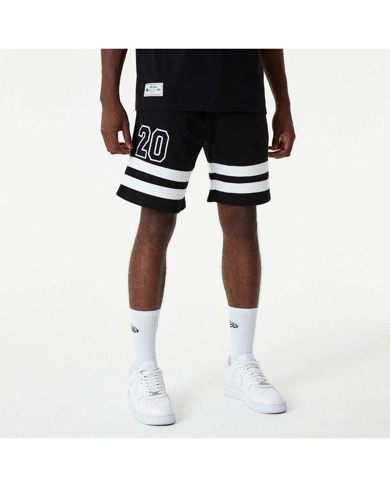 New Era - Statement Stripe Shorts - Black