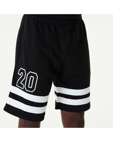 New Era - Statement Stripe Shorts - Black