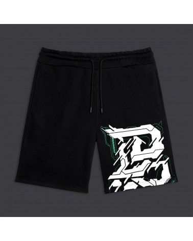 Dolly Noire - Cyber Letters Sweatshorts - Black