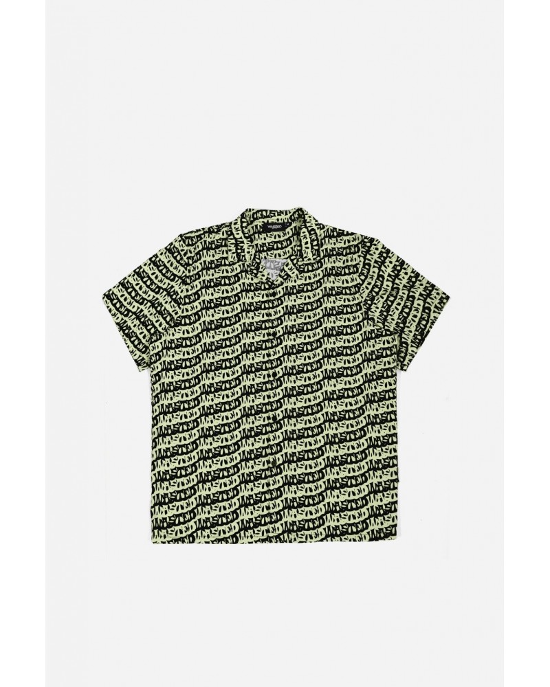 Wasted Paris - Shirt All Over Method - Lime Yellow / Black
