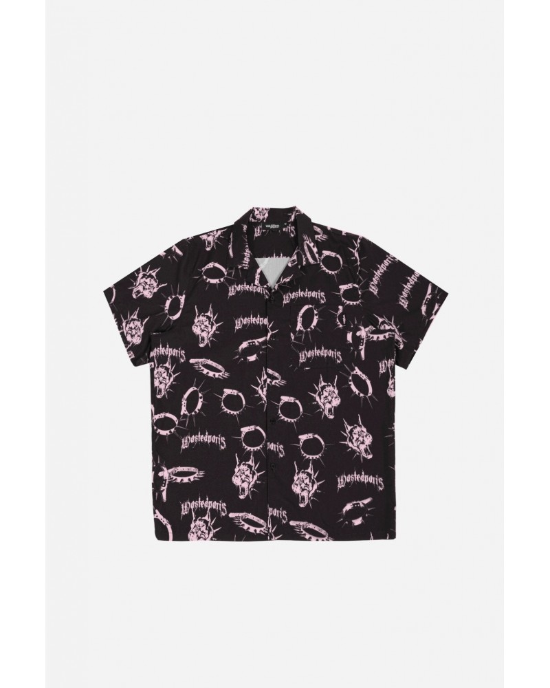 Wasted Paris - Shirt All Over Spike - Black