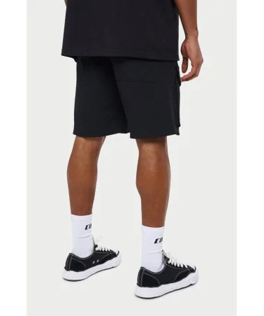 The Couture Club - Panneled Nylon Cargo Shorts - Black | blockshops