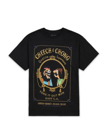Reason x Cheech & Chong Ltd Edition - C&C Toke It Out Man Tee - Bla...