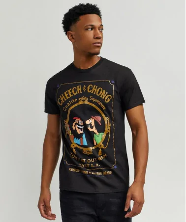 Reason x Cheech & Chong Ltd Edition - C&C Toke It Out Man Tee - Bla...