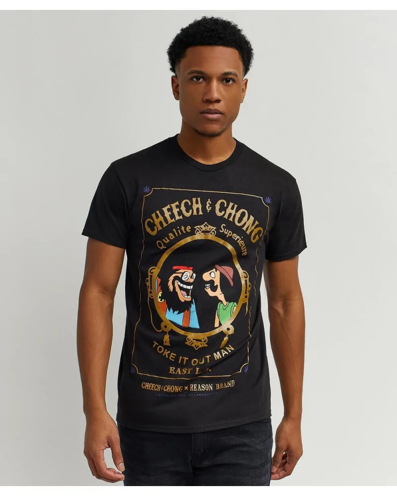 Reason x Cheech & Chong Ltd Edition - C&C Toke It Out Man Tee - Bla...