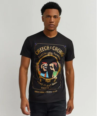 Reason x Cheech & Chong Ltd Edition - C&C Toke It Out Man Tee - Bla...