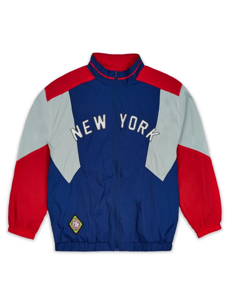 Reason Brand NLBM NY Black Yankees Short Sleeve Tee - Blue
