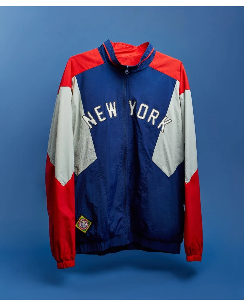 Reason x Negro League Baseball - NLBM NY BLK Yankees Windbreaker - Blue/Red/Grey