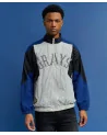 Reason x Negro League Baseball - NLBM Grays Windbreaker Jacket - Black/Blue/Grey