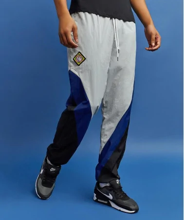 Reason x Negro League Baseball - NLBM Grays Windbreaker Pants  - Black/Blue/Grey