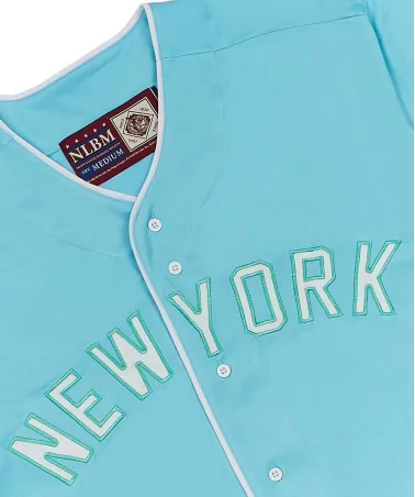 Reason x Negro League Baseball - NLBM NY BLK Yankees Button Up Base...