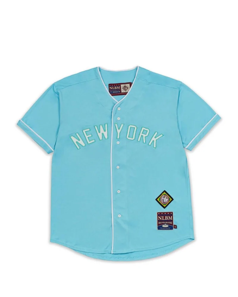 Reason x Negro League Baseball - NLBM NY BLK Yankees Button Up Base...