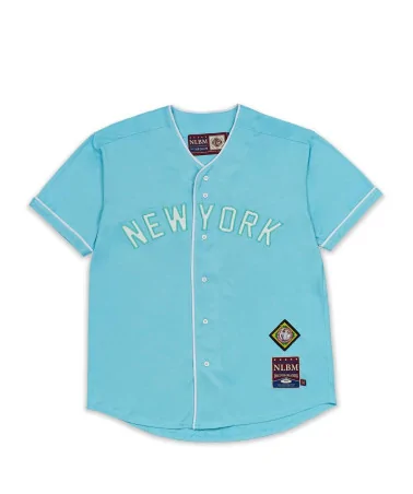 Reason x Negro League Baseball - NLBM NY BLK Yankees Button Up Base...