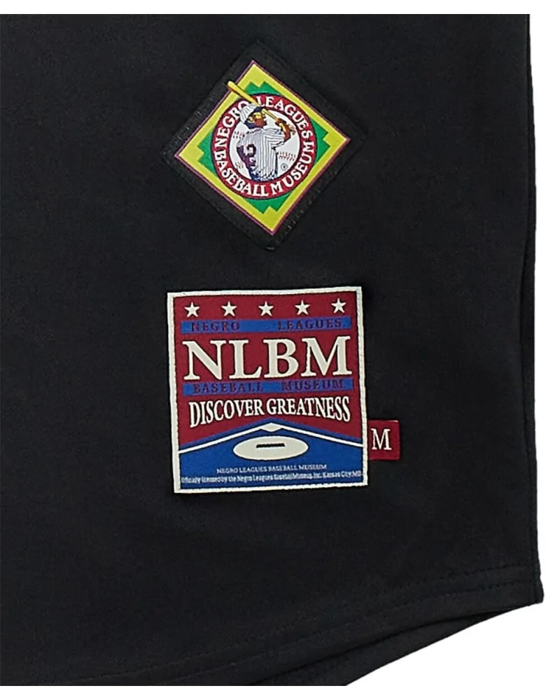 Reason x Negro League Baseball - NLBM BK Royal Giants Button Up Baseball Jersey - Black