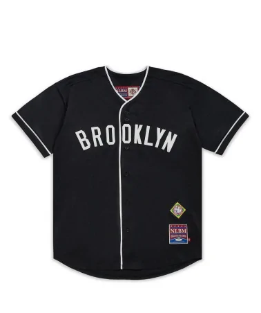 Reason x Negro League Baseball - NLBM BK Royal Giants Button Up Baseball Jersey - Black
