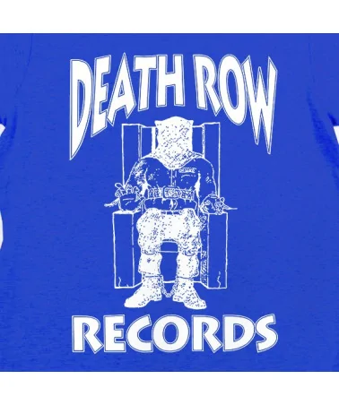 Block Custom - Death Row Records Logo Tee - Royal Blue