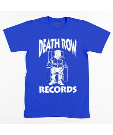 Block Custom - Death Row Records Logo Tee - Royal Blue