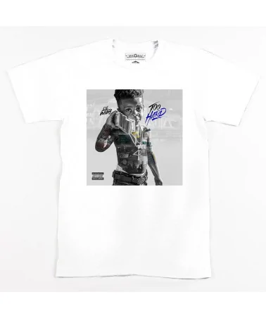 Block Custom - Lil Baby Too Hard Tee - White