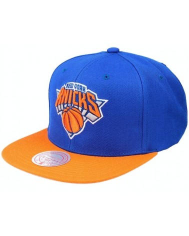Mitchell & Ness - New York Knicks 2 Tone Snapback - Royal Blue/Orange