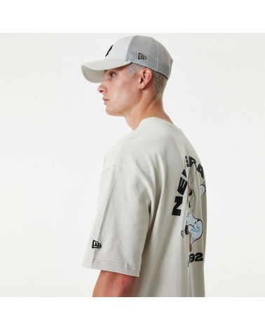 New Era LA Dodgers oversize t-shirt in beige