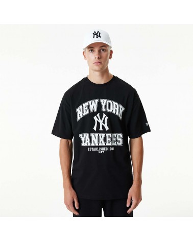 New era MLB New York Yankees Infill Logo Short Sleeve T-Shirt White