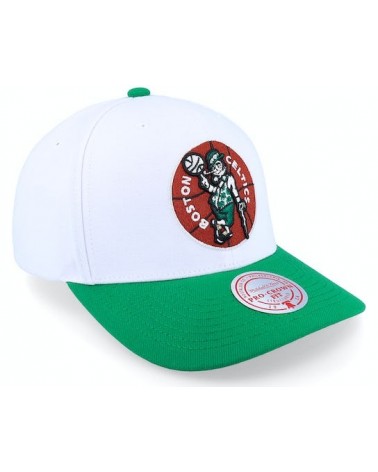Boston Celtics Mitchell & Ness Hardwood Classics Script 2.0 Snapback Hat -  Black