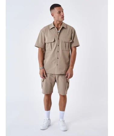 Project X Paris - Textured Cargo Short - Beige | blockshops