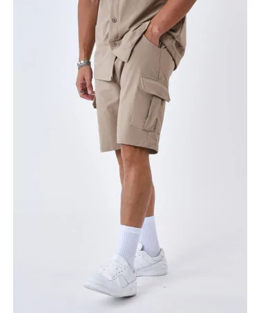 Project X Paris - Textured Cargo Short - Beige | blockshops