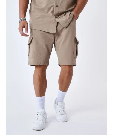Project X Paris - Textured Cargo Short - Beige | blockshops