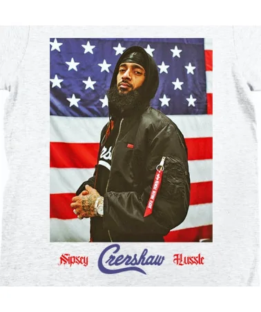 Block Custom - Nipsey Hussle Crenshaw Tee - Ash Grey | blockshops