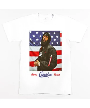 Block Custom - Nipsey Hussle Crenshaw Tee - White
